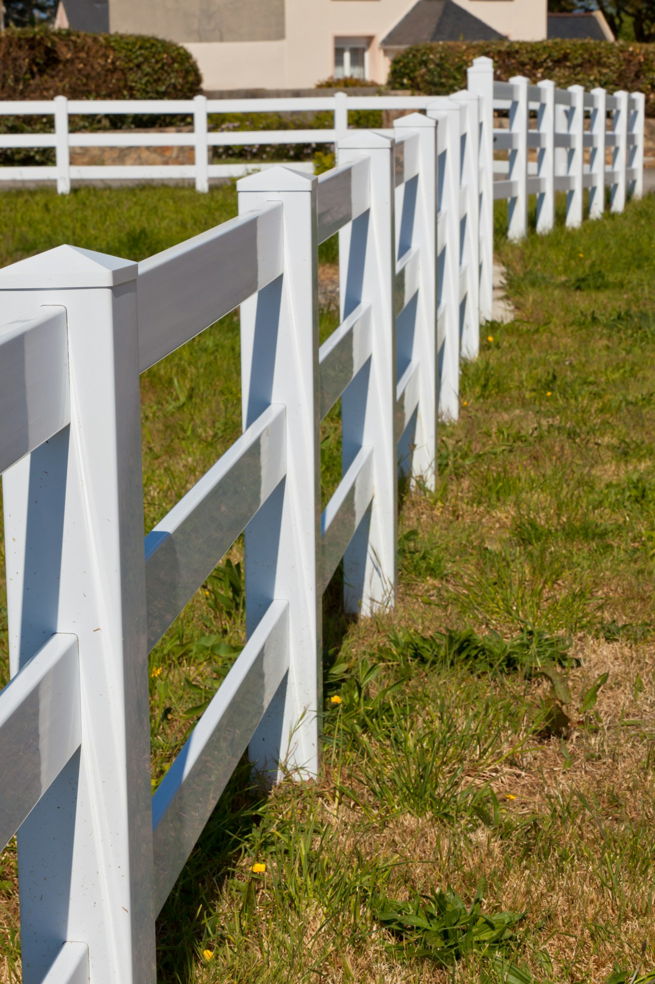 Country White Plastic Fence