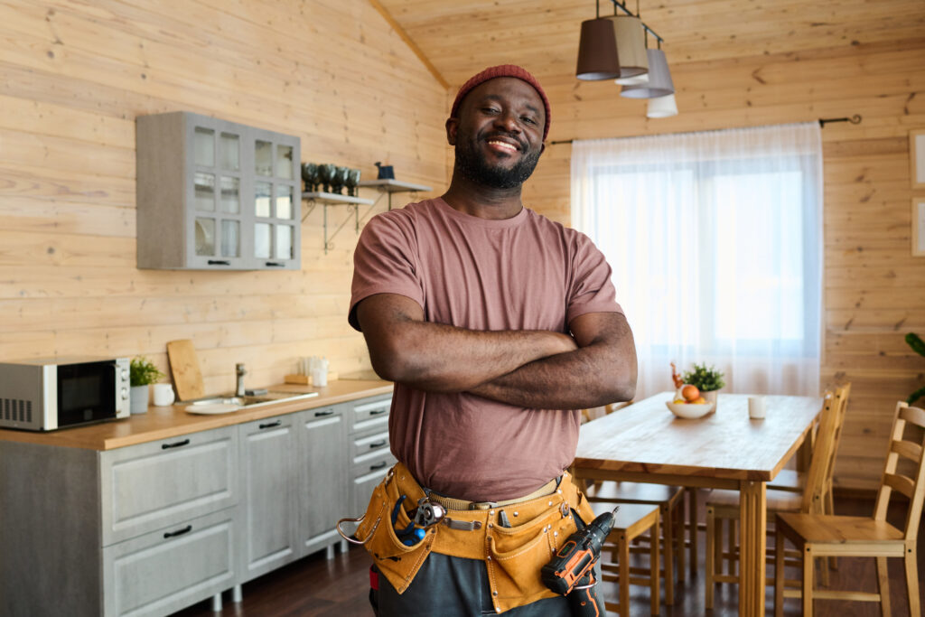 Handyman Near Me- a man in a kitchen